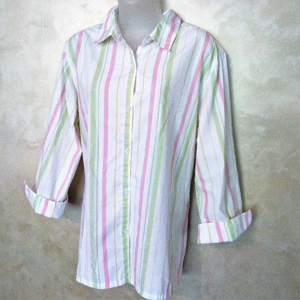 Studio Works No Iron Button Down EUC XL